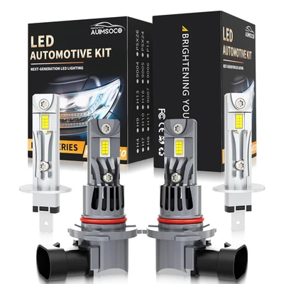 Kit combinado de faros LED de haz alto/bajo blanco para Lexus LX470 1998-2007 4 piezas 6500 k Foto 1 de 4