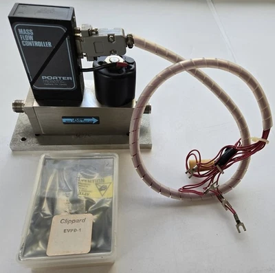 PORTER MASS FLOW CONTROLLER 202-1083 7 SCFM w/ WIRING AND EVPD PROPOTIONAL VALVE - Image 1 of 4