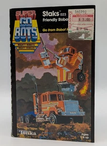 Super Go Bots Staks 023 Friendly Robot to Truck 1984 Tonka COMPLETE - Picture 1 of 16