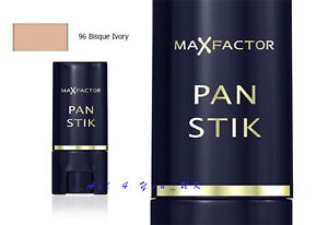 Max Factor Pan Stik Foundation Stick Full Coverage 9g- 96 Bisque Ivory