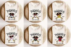 Maglietta Disney Pirates Matching Topolino Pooh Star Wars Toy Story Personaggi Desi - Foto 1 di 9