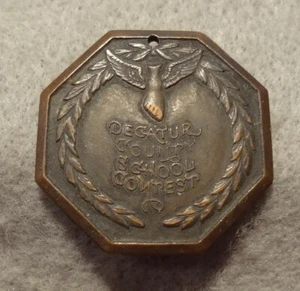 1931 DECATUR COUNTY SCHOOL CONTEST GIRLS RELAY MEDAL - Picture 1 of 2