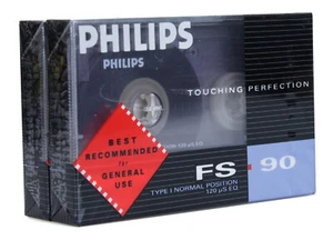 Philips FS 90 Lot 2 Cassettes Audio Vierge Neuf sous blister (Réf#X-144) - Photo 1/1