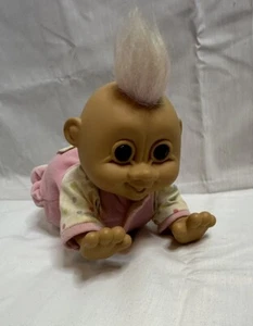 Troll Baby Giggles Doll Russ Berrie Head Moves and Doll Crawls, DOES NOT WORK - Picture 1 of 5