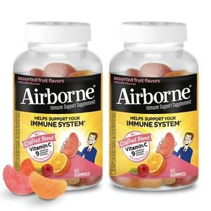 Airborne 750mg Vitamin C Gummies for Adults, Immune Support Gummies with - Picture 1 of 9