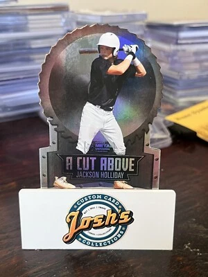 2022 Skybox Metal Jackson Holliday A Cut Above Die Cut Insert #1 MLB PROSPECT - Image 1 of 3