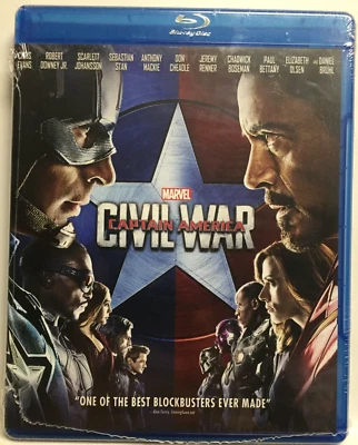 MARVEL's Captain America: Civil War (Blu-ray,2016) Robert Downey Jr.,BRAND NEW! - Image 1 of 4