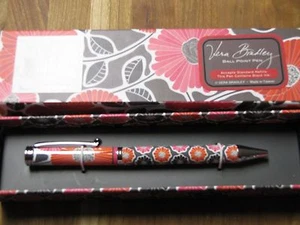 Vera Bradley Ball Point Pen Cheery Blossoms Pattern # 886003264683 Black Ink - Picture 1 of 1