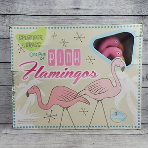 Splendor On The Grass Pink Flamingo Yard Ornament Yard Flamingos Ornaments/ Pink - Picture 1 of 2