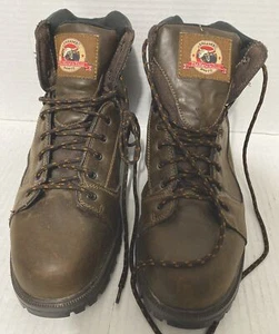 BRAHMA: Botas impermeables, cuero marrón, para hombre talla 12 nuevas - Imagen 1 de 6