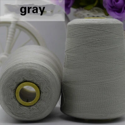 8000 Yard Overlocker Sewing Thread Embroidery Machine Line Quilting Single White - Image 1 of 4