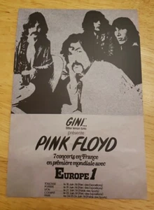Pink Floyd 4"x6" Reproduction June 1974 France Concert Mini Poster/Postcard 0006 - Picture 1 of 1