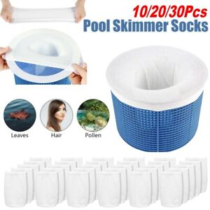 10/20/30X Pool Skimmer Socks Filter Replacement Savers For Basket Swimming Pool