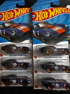 Hot Wheels HW Race Day 5/10 Shelby Cobra Daytona Coupe 122/250 Blue - Picture 1 of 3