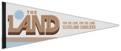 Cleveland Cavaliers THE LAND City Edition 2022-23 NBA Premium Felt PENNANT Cover