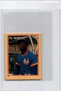 1984 Fleer Star Stickers Album Stickers #91 Mookie Wilson