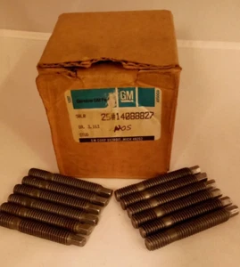 NOS GM Exhaust Manifold Studs Corvette Camaro Chevy 14088827 Set of 12 - Picture 1 of 1