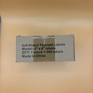 500 4x6 Thermo Versandetiketten Faltbar - Bild 1 von 4