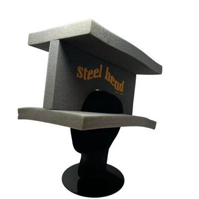 Pittsburgh Steelers Vintage Espuma Acero Cabeza I-Beam Espuma Sombrero Raro Años 90 Novedad Foto 1 de 4