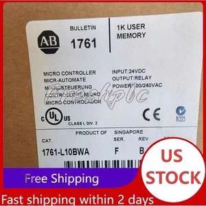 NEW Sealed AB 1761-L10BWA MICROLOGIX 1000 Controller AB 1761L10BWA US Free Tax - Picture 1 of 5