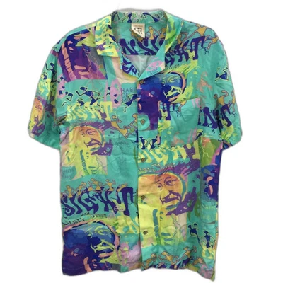 NEW Insight Lightweight Soft Aqua Multicoloured SS Casual Shirt Mens Size Small - image 1 of 4