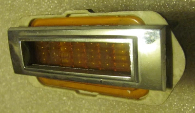 1969 CHEVROLET CAMARO CHEVELLE CHROME FRONT MARKER LAMP LIGHT LENS BEZEL OEM GM - Image 1 of 4