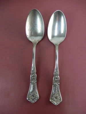 Juego de dos cucharas de té Wm A.Rogers SXR plateado GRENOBLE GLORIA 1906 Foto 1 de 4