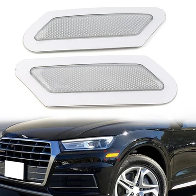 White Front Bumper Indicator Side Marker Turn Signal Light For Audi Q5 SQ5 18-20 - Image 1 of 4