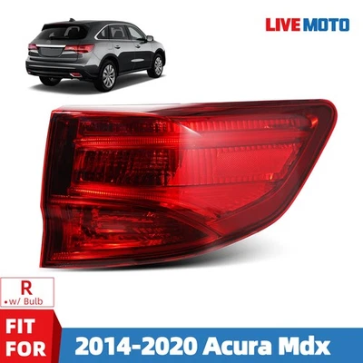 For 2014-2020 Acura Mdx Halogen Tail Light with Bulb Right Passenger Side - Изображение 1 из 4