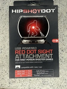 Accesorio de mira HipShotDot USB punto rojo FPS juegos NUEVO caja abierta Xbox PS4 PC - Imagen 1 de 4