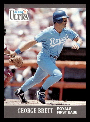 -GR- 1991 Fleer Ultra - #144 George Brett (B) *Free Shipping* Kansas City Royals - Image 1 of 2