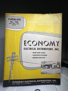 Rare '56 '57 Vintage Economy Electrical Catalog 198 ~ Lighting Parts - Foto 1 di 11