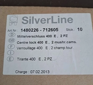 Schüring Silver Line Mittelverschluss 400 E 2 PZ, Art.Nr.1480226-712605, 10Stück - Bild 1 von 1