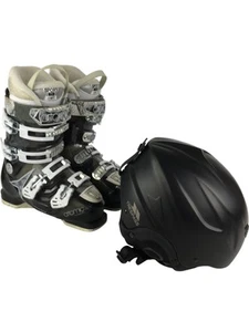 Atomic Skischuhe Sport T1 ASY schwarz Größe 24,5 Herren mit Helm und Aufbewahrungstasche - Bild 1 von 16