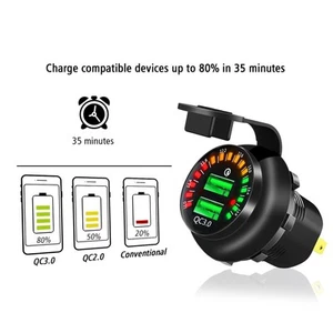 Adapter ładowarki samochodowej Podwójne gniazdo ładowania USB DC12V Ładowarka Adapter - Zdjęcie 1 z 24