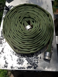 FIRE HOSE Hi-Combat II - 3" x 50 ft. NH 1.5" Aluminum Couplings 500psi - Picture 1 of 7