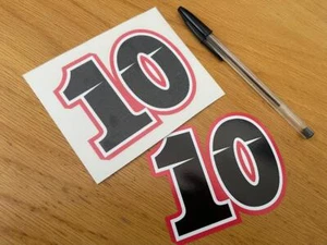 Peter Hickman Race Number 10 (Small Pair) - UK SELLER - Picture 1 of 1