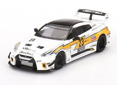 Nissan 35GT-RR Ver.1 - LB Silouette funciona - Lightning #23 - Mini GT 1:64