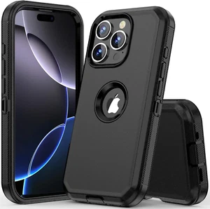 for for iPhone 16 Pro Max Case Heavy Duty Hybrid Shockproof Bumper Durable Phon - Picture 1 of 13