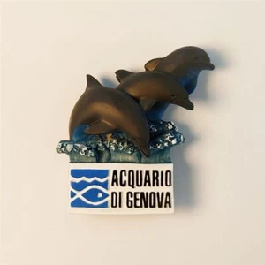 Acquario di Genova Imán de Nevera Pegatina de Refrigerador Resina Italia Regalo de Recuerdo - Imagen 1 de 4
