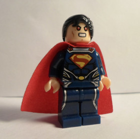 LEGO&reg; DC Minifigure: Man of Steel Superman Dark Blue (sh077) 76003 76009 76002