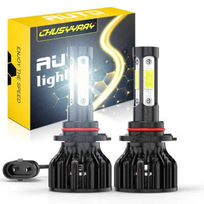 2 bombillas LED de haz alto de faros 9005 HB3 de 4 lados para Saab 9-2X 2005 2006 Foto 1 de 4