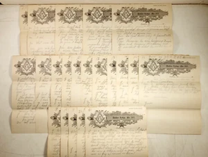 1914 Masonic Dalley Lodge Ephemera Letters Louisiana Lot of #21 - Picture 1 of 14