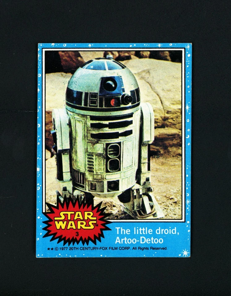 The little droid, Artoo-Detoo - 1977 Topps Star Wars #3 NM+ - Image 1 of 2