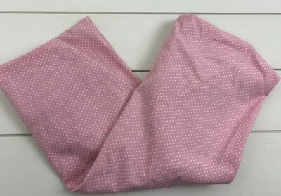 AMY COE Pink White Polka Dot Cotton Fitted Crib Sheet - Image 1 of 4