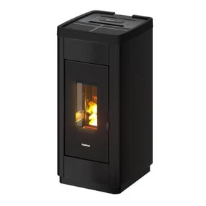 FREEPOINT Pelletofen LIFE 9 mit schwarzem Topring Ð 8,5 kW Heizleistung, moderne - Bild 1 von 2