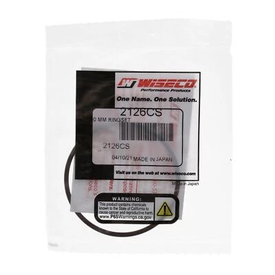 Anillo de pistón WISECO 2126CS para Suzuki RM125 1987-2009 - solo para pistones Wiseco Foto 1 de 2