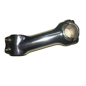 Bicycle Stem +/-10 degrees 110mm 1 1/8th”  Threadless 25.4 mm Polished Silver