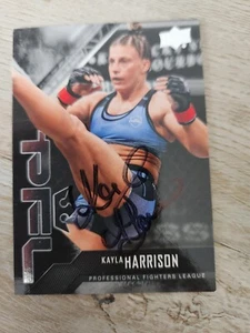 KAYLA HARRISON SIGNED CARD AUTOGRAPHED UFC PFL - Picture 1 of 1