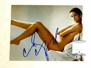 Cindy Crawford handsigniert 11x14 Foto Akt Supermodel Beckett Zertifikat BAS - Bild 1 von 2